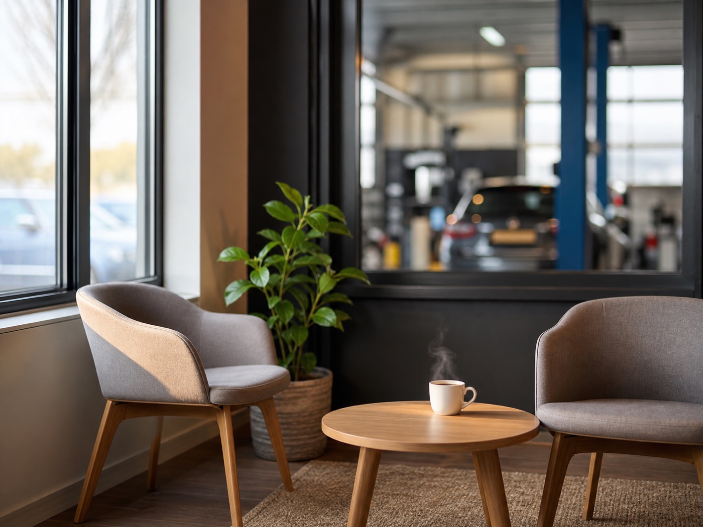 Kaffekroken i resepsjonen