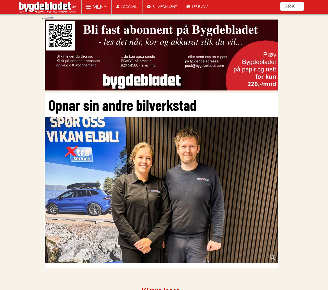 Intervju med Bygdebladet